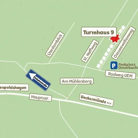 Turmhaus Moenkebude Casa de Férias