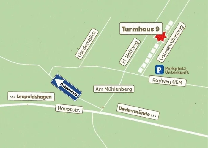 Turmhaus Moenkebude Casa de Férias